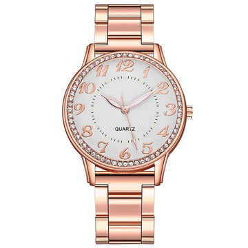 Elegant Dress Mesh Belt Rhinestones Quartz Watches Luxury Bracelet Quartz Watches for Women BusinessClock Relogio Feminino - The Jewellery Supermarket
